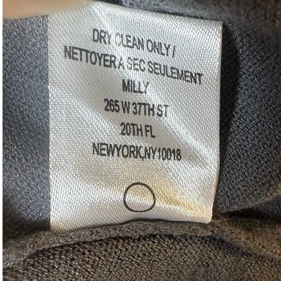 Milly Yulia Net Dress in Gray - Picture 6 of 8